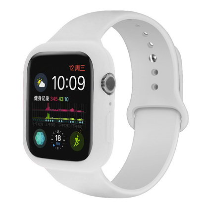 [12 colors available with integrated case] Integrated silicone band [Apple Watch]