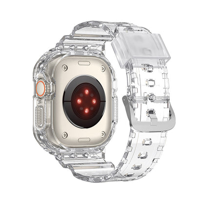 [4 colors available] Clear TPU case integrated band [Apple Watch]