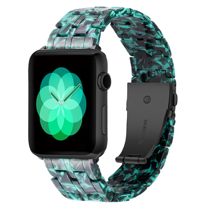 [16 colors available] Mosaic pattern resin band [Apple Watch]