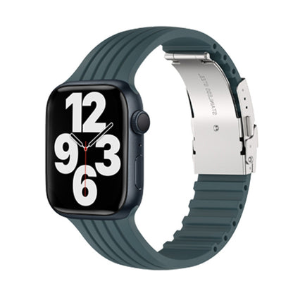 [10 colors] Striped silicone band [Apple Watch]