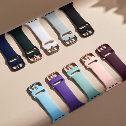 [30 colors available] Color buckle silicone band [Apple Watch]