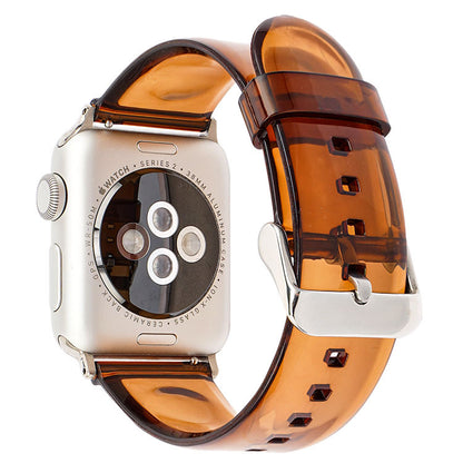 [12 colors available] Silver buckle clear band [Apple Watch]