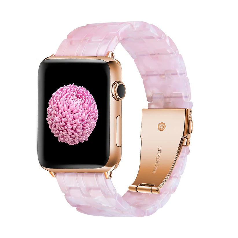 [16 colors available] Mosaic pattern resin band [Apple Watch]
