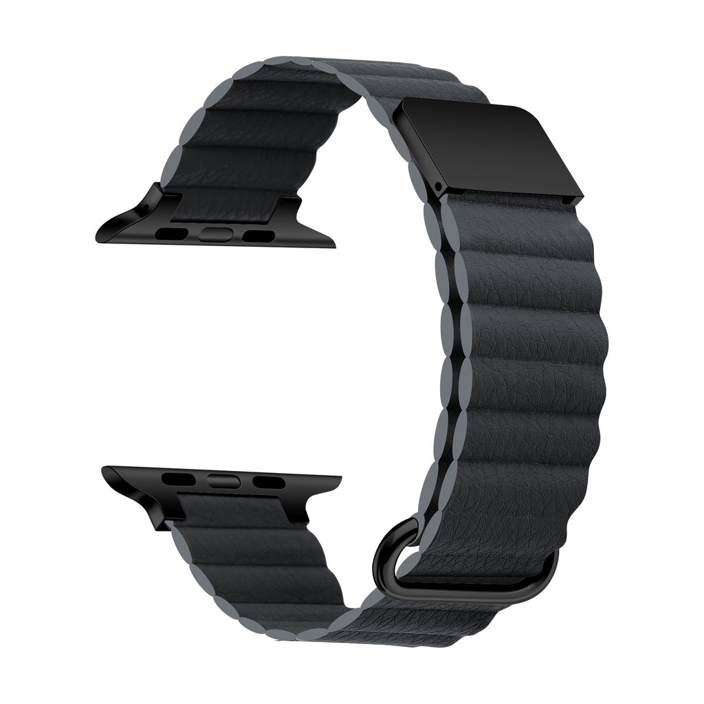 [15 colors available] Royal faux leather magnetic band [Apple Watch]