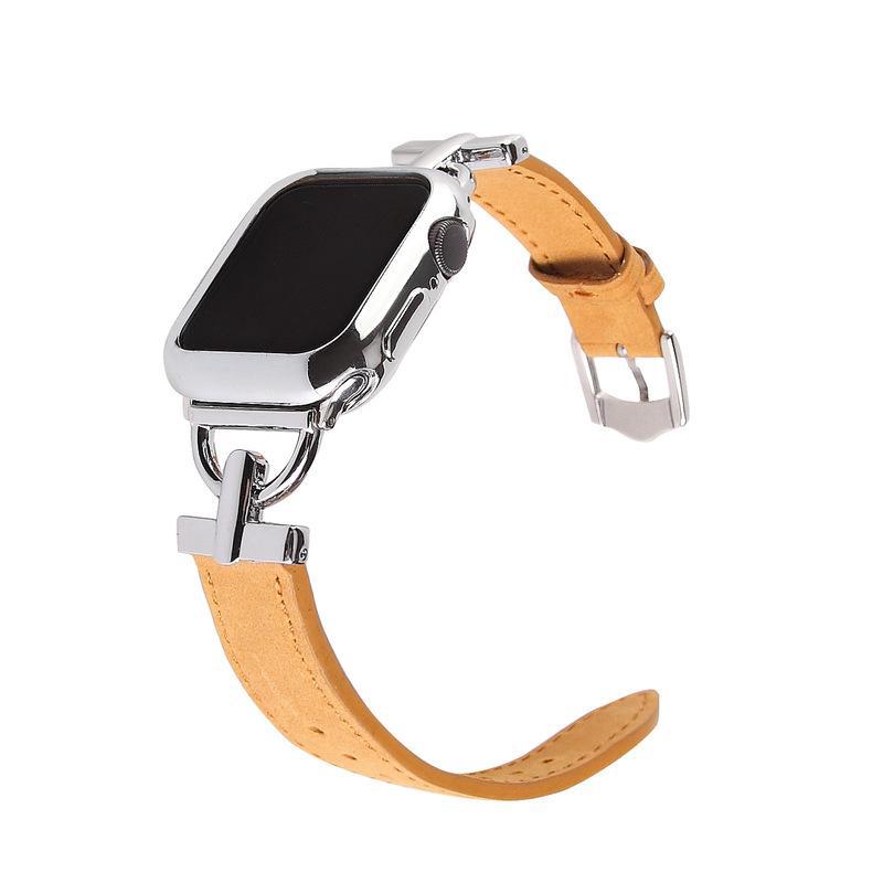 アップルウォッチ Ｄバックル Apple Watch バンド レザーバンド 白色