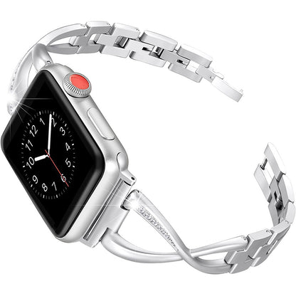 【全6色】チェーンクロスメタルバンド【アップルウォッチ】 - Apple Watchバンド専門通販【BELTIES(ベルティーズ)】