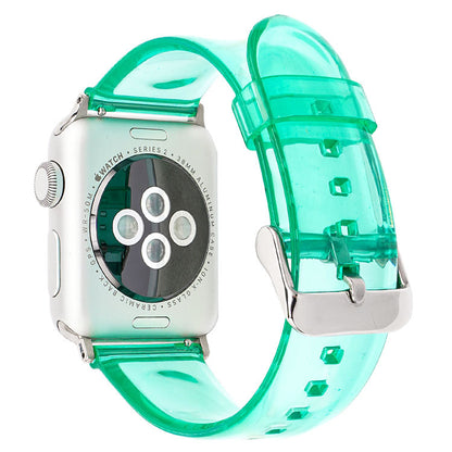 [12 colors available] Silver buckle clear band [Apple Watch]