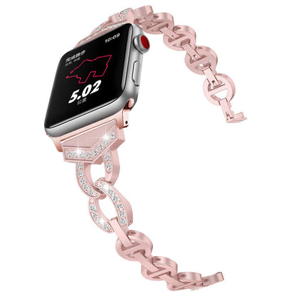 【全5色】ダイヤモンドデザインスチールバンド【アップルウォッチ】 - Apple Watchバンド専門通販【BELTIES(ベルティーズ)】