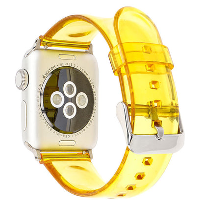 [12 colors available] Silver buckle clear band [Apple Watch]