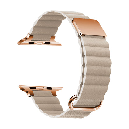 [15 colors available] Royal faux leather magnetic band [Apple Watch]