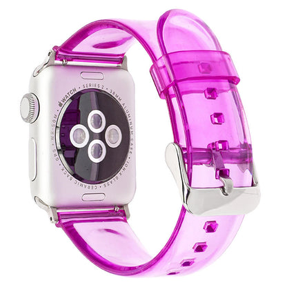 [12 colors available] Silver buckle clear band [Apple Watch]