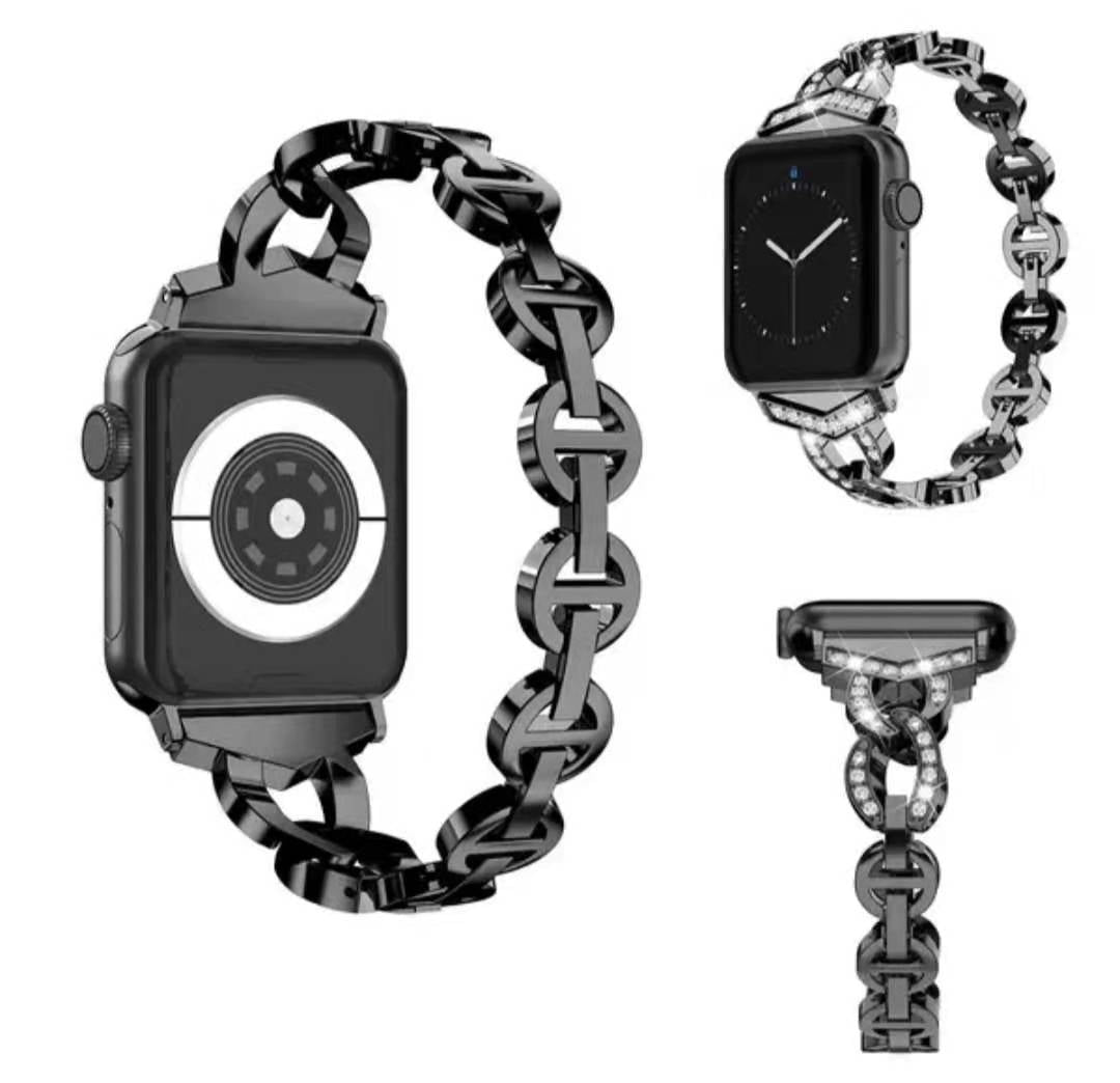 【全5色】ダイヤモンドデザインスチールバンド【アップルウォッチ】 - Apple Watchバンド専門通販【BELTIES(ベルティーズ)】