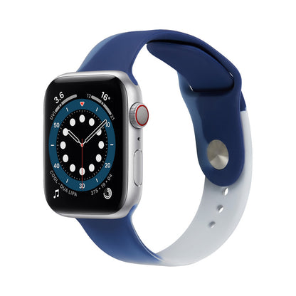 [13 colors available] Rainbow contrast color silicone band [Apple Watch]