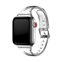 [6 colors available] Sparkling glitter clear band [Apple Watch]