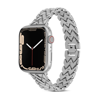 [4 colors available] Elegant metal twill band [Apple Watch]