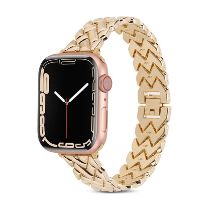 [4 colors available] Elegant metal twill band [Apple Watch]