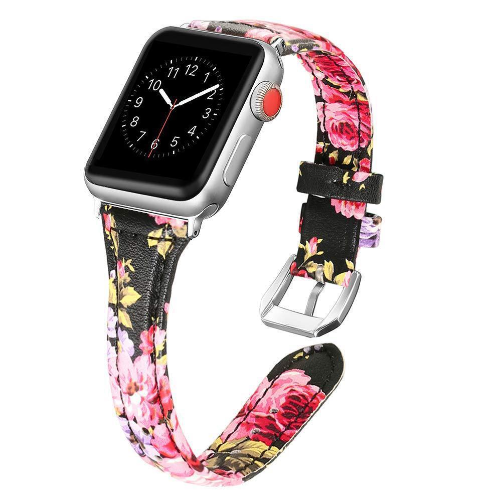 【花柄・単色】ナローラインレザーバンド【アップルウォッチ】 - Apple Watchバンド専門通販【BELTIES(ベルティーズ)】
