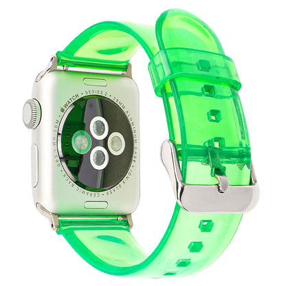 [12 colors available] Silver buckle clear band [Apple Watch]