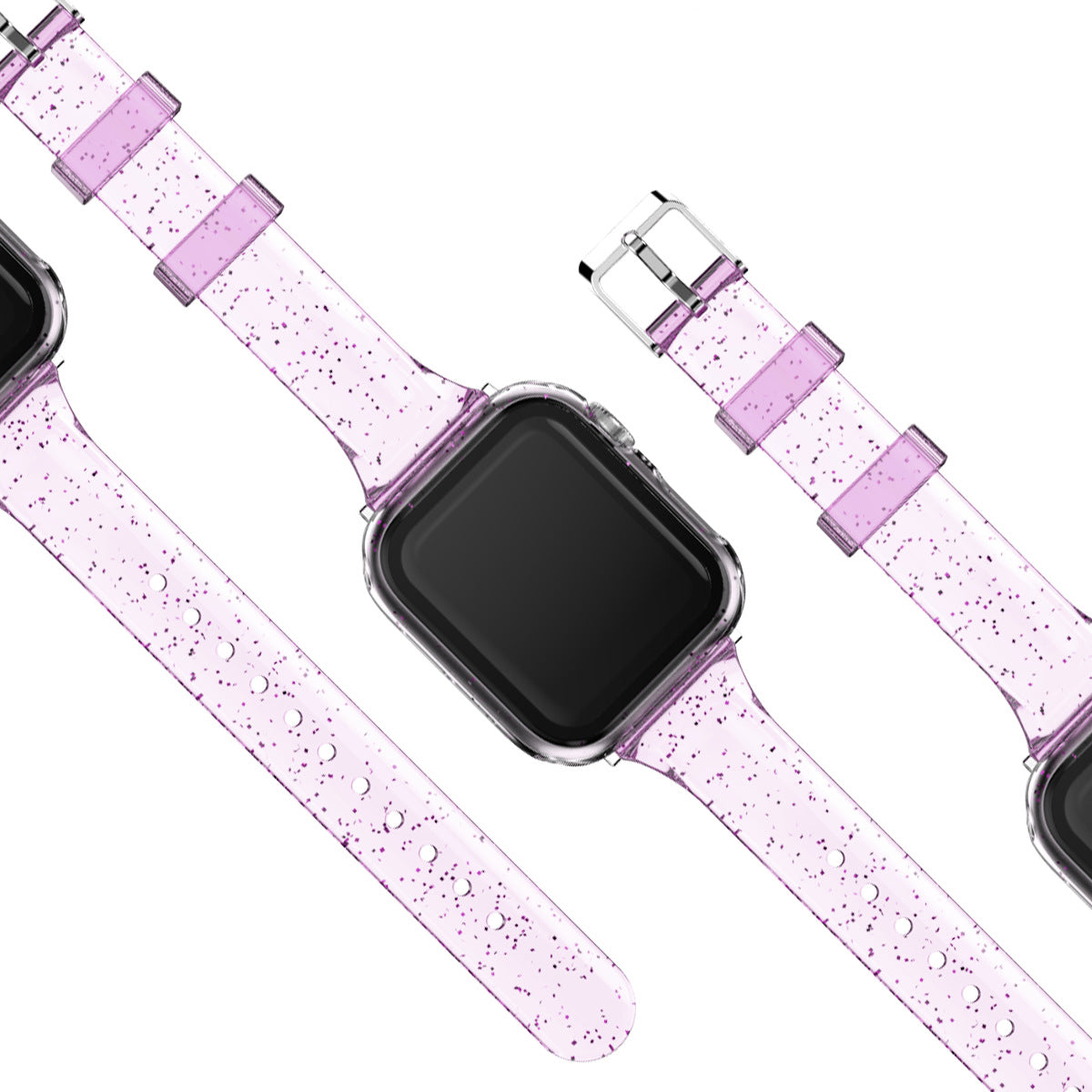 【全6色】キラキラグリッタークリアバンド【アップルウォッチ】 - Apple Watchバンド専門通販【BELTIES(ベルティーズ)】