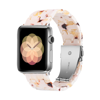 [16 colors available] Mosaic pattern resin band [Apple Watch]