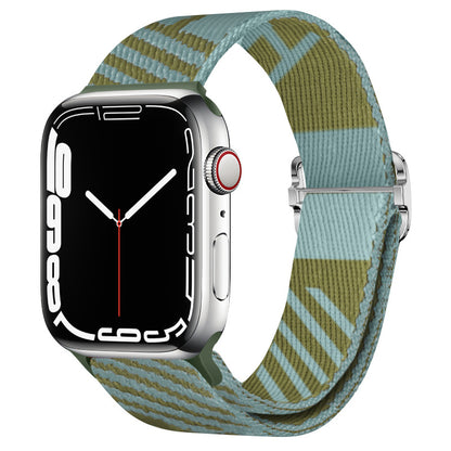 [10 colors available] Striped braided nylon band [Apple Watch]