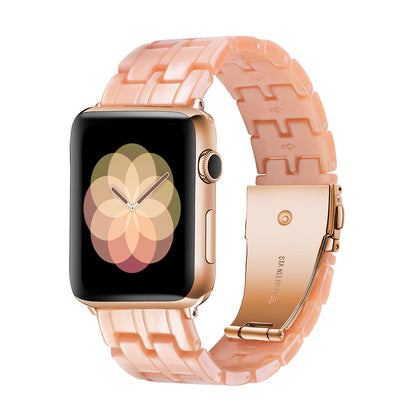 [16 colors available] Mosaic pattern resin band [Apple Watch]