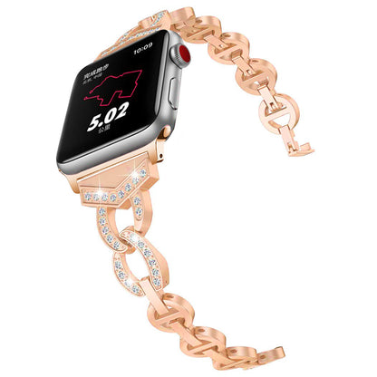 【全5色】ダイヤモンドデザインスチールバンド【アップルウォッチ】 - Apple Watchバンド専門通販【BELTIES(ベルティーズ)】