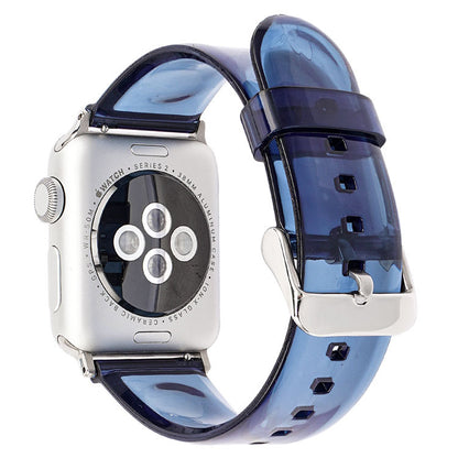 [12 colors available] Silver buckle clear band [Apple Watch]