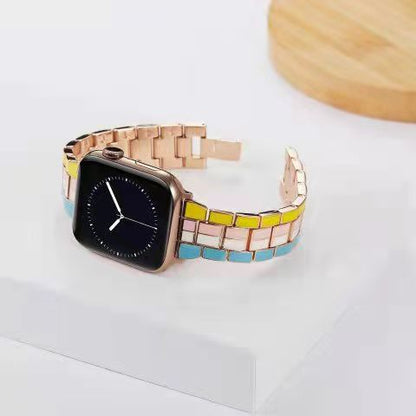 [3 colors available] Strand colorful metal band [Apple Watch]