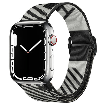 [10 colors available] Striped braided nylon band [Apple Watch]