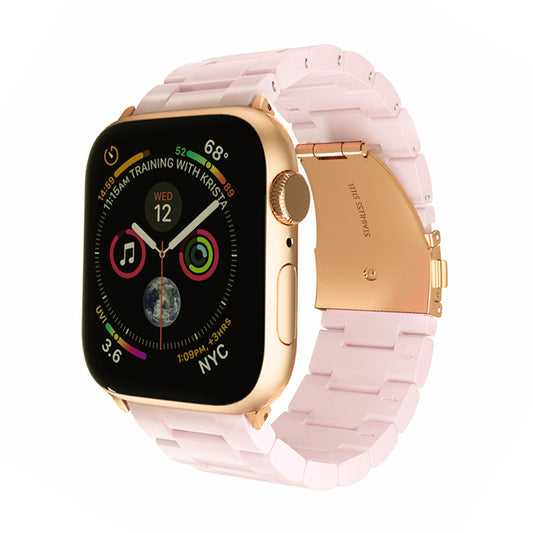【可愛い♪】ピンクゴールドレジンバンド【アップルウォッチ】 - Apple Watchバンド専門通販【BELTIES(ベルティーズ)】