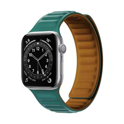 [Recommended♪ 15 colors available] Magnetic hybrid silicone band [Apple Watch]