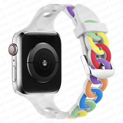 [18 colors available] Silicone ring band [Apple Watch]