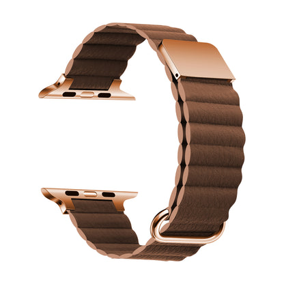 [15 colors available] Royal faux leather magnetic band [Apple Watch]