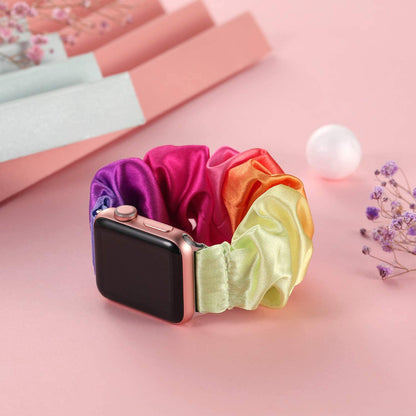 [19 colors available] Feminine scrunchie band [Apple Watch] 