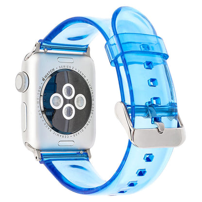 [12 colors available] Silver buckle clear band [Apple Watch]