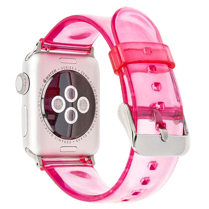 [12 colors available] Silver buckle clear band [Apple Watch]