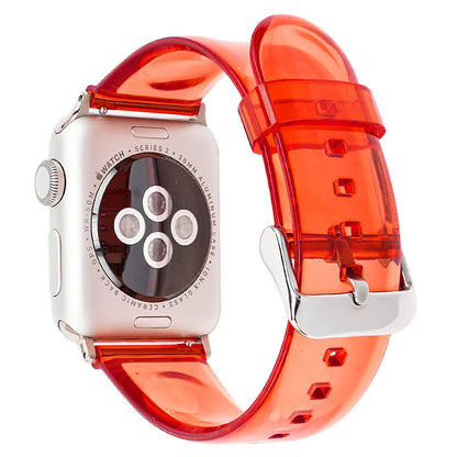 [12 colors available] Silver buckle clear band [Apple Watch]