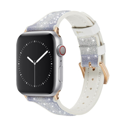 [4 colors available] Glitter gradient leather band [Apple Watch]