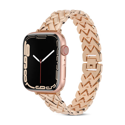 [4 colors available] Elegant metal twill band [Apple Watch]