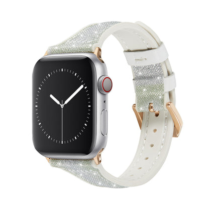 [4 colors available] Glitter gradient leather band [Apple Watch]