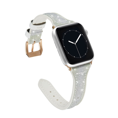 [4 colors available] Glitter gradient leather band [Apple Watch]