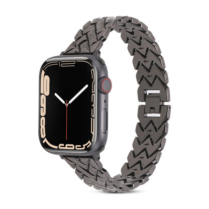 [4 colors available] Elegant metal twill band [Apple Watch]