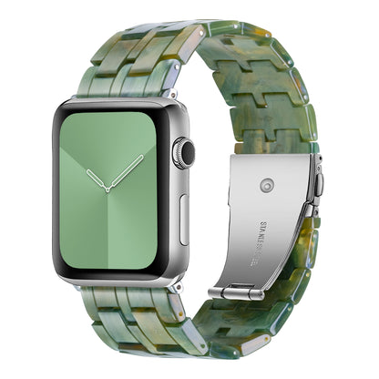 [16 colors available] Mosaic pattern resin band [Apple Watch]