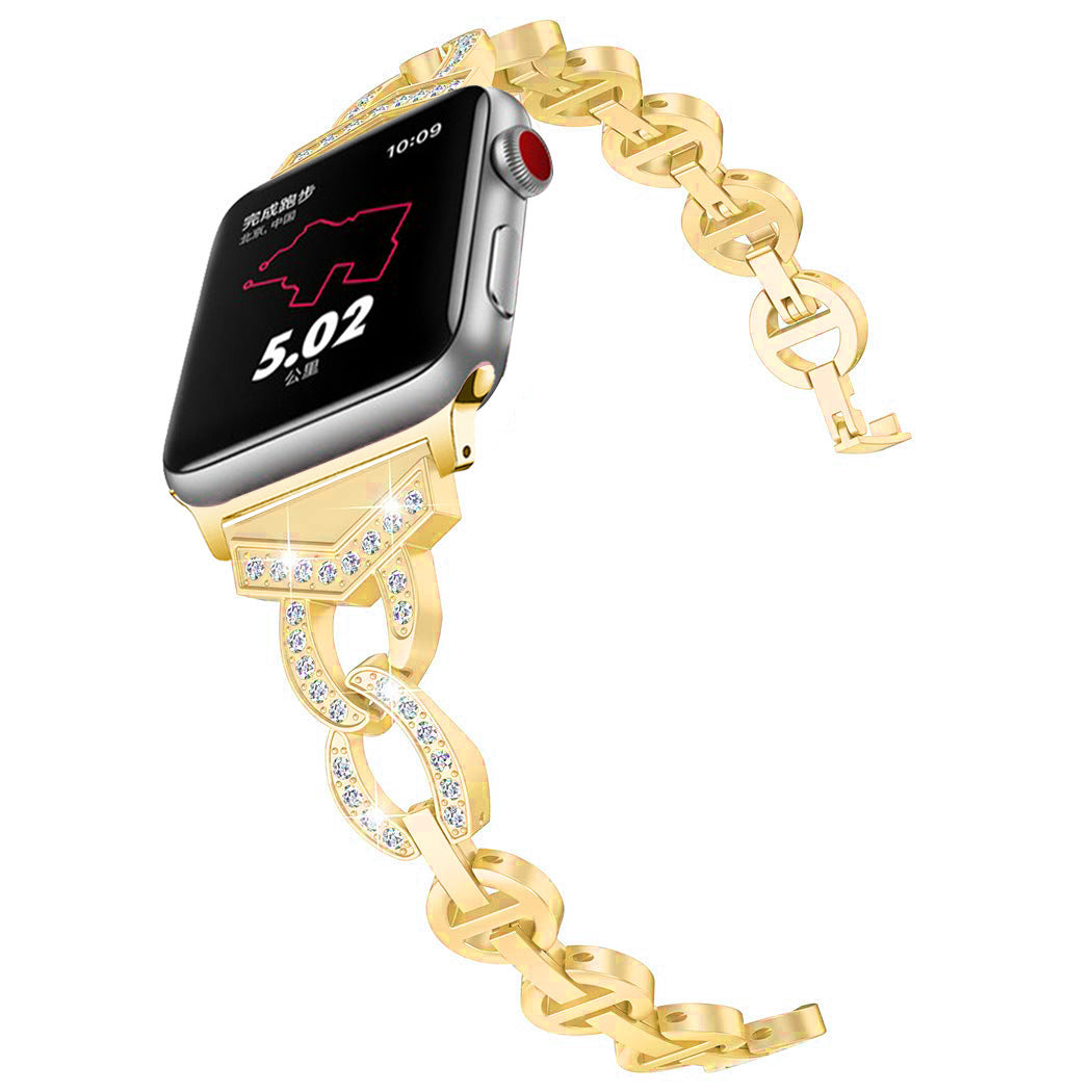 【全5色】ダイヤモンドデザインスチールバンド【アップルウォッチ】 - Apple Watchバンド専門通販【BELTIES(ベルティーズ)】