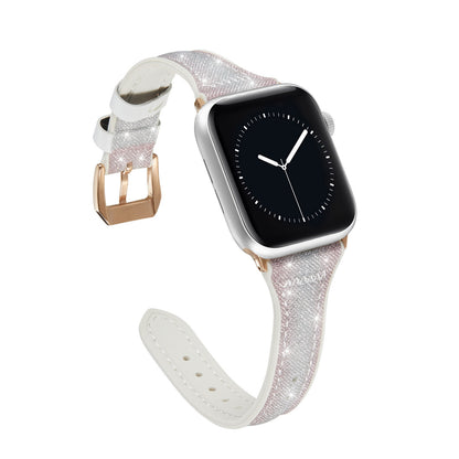 [4 colors available] Glitter gradient leather band [Apple Watch]