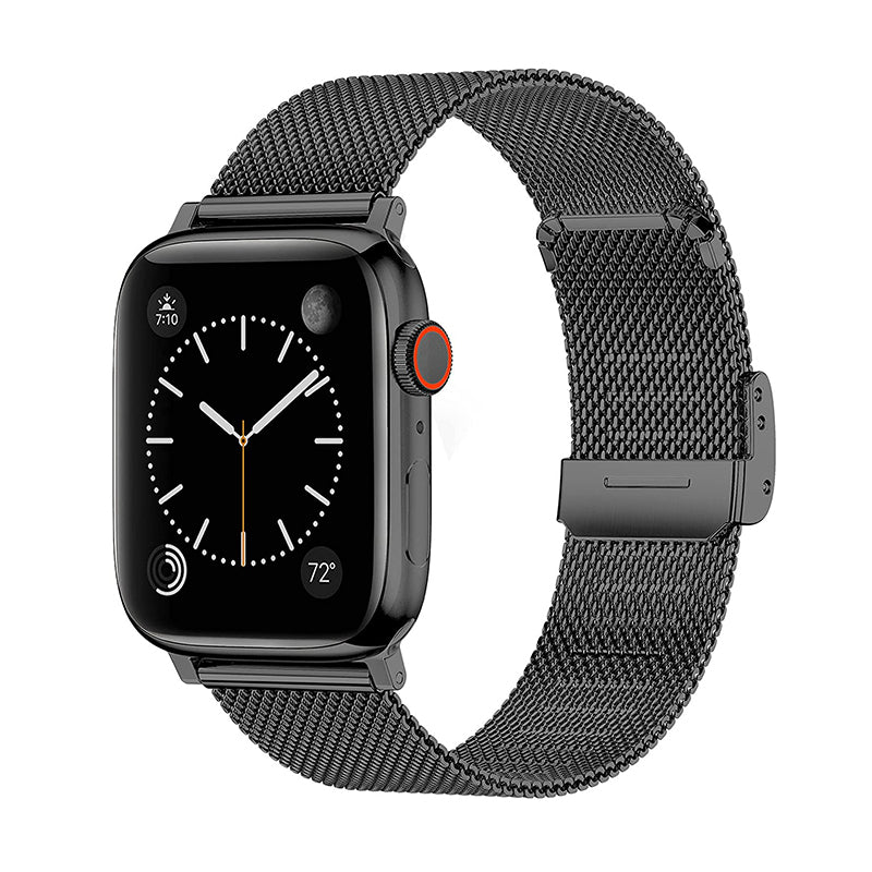 Apple Watch 44mmグラファイトミラネーゼループ 黒 - ラバーベルト