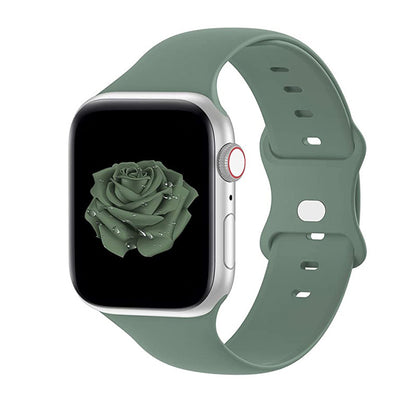 [22 colors available] Eight-ring buckle silicone band [Apple Watch]