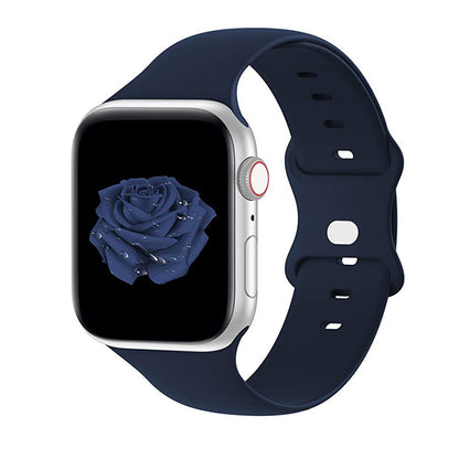 [22 colors available] Eight-ring buckle silicone band [Apple Watch]