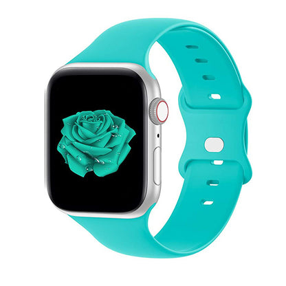 [22 colors available] Eight-ring buckle silicone band [Apple Watch]